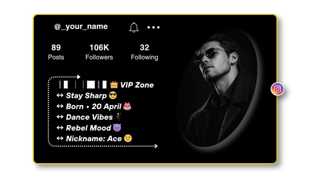 Instagram VIP Bio For Boys