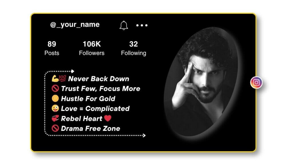 Stylish Instgaram Bio for Boys