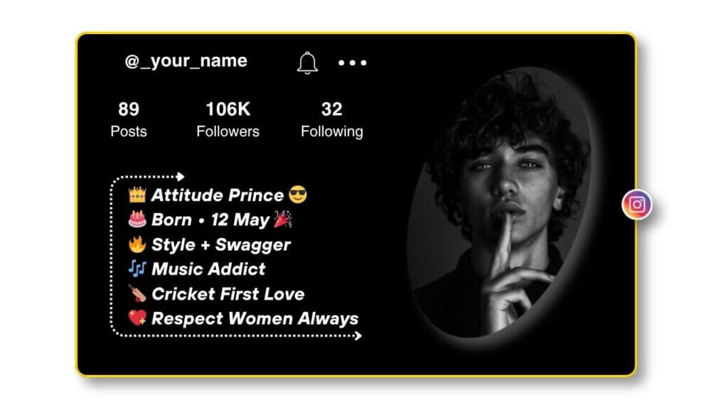 Instagram Bio With Emoji for Boys